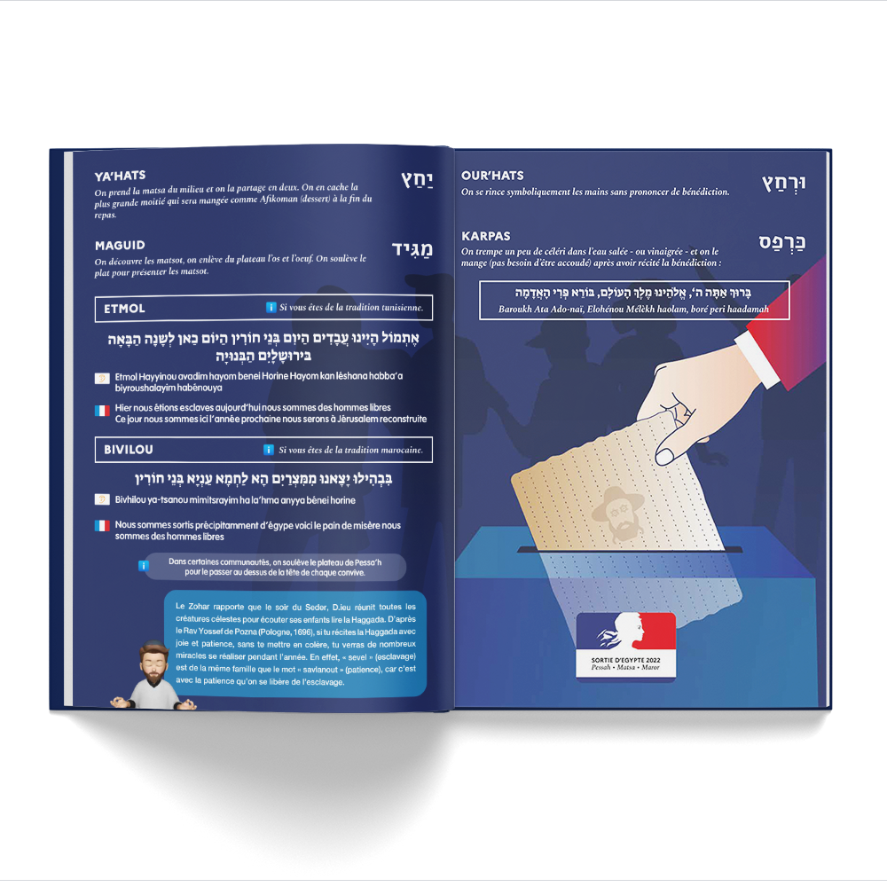 Pack de 5 Haggadots jewbuzz - édition Elections Présidentielles