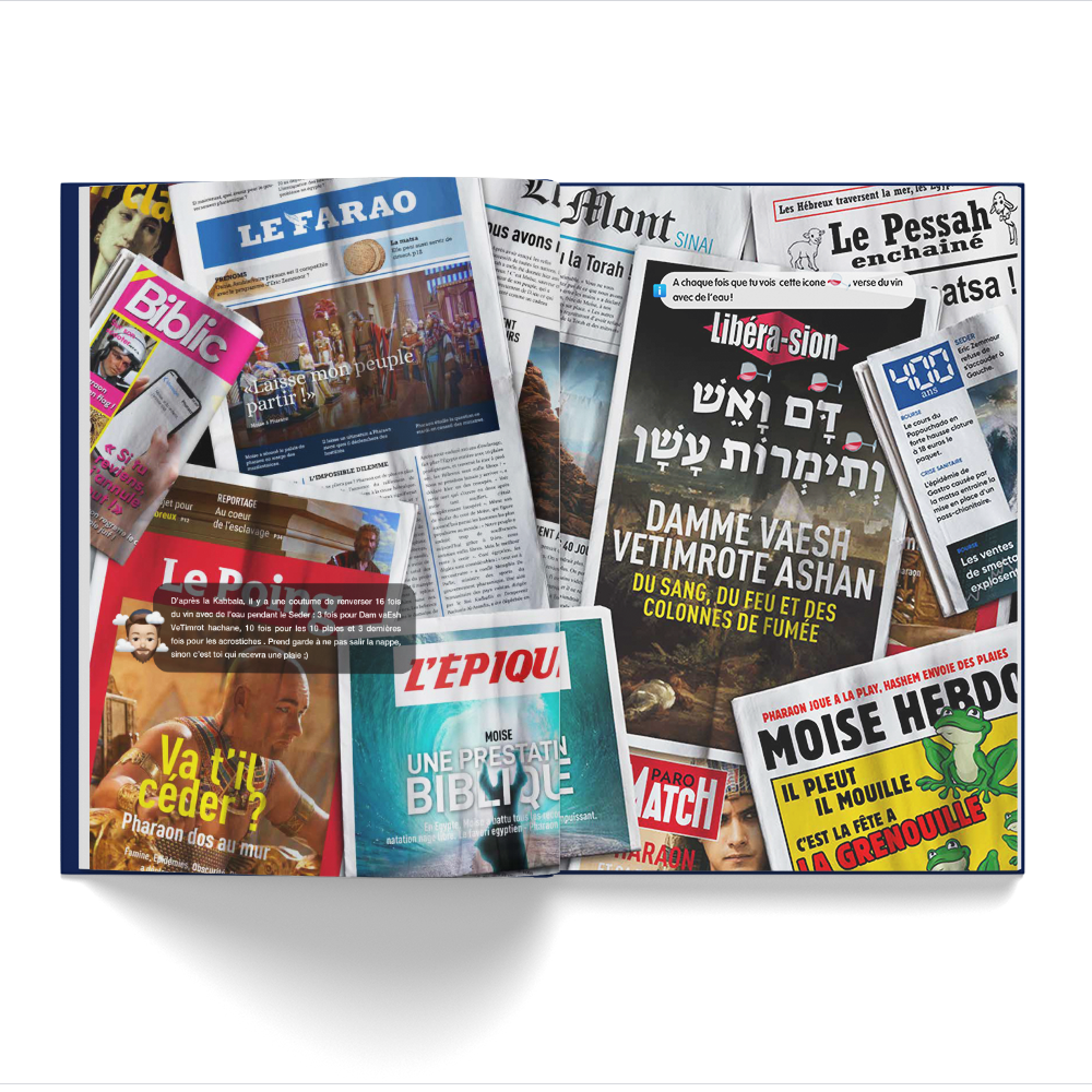 Pack de 5 Haggadots jewbuzz - édition Elections Présidentielles